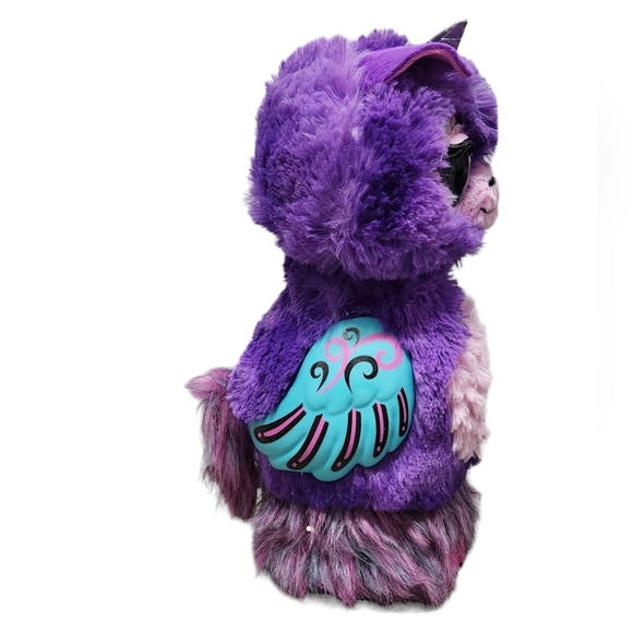 Spinmaster Hatchimal Llamacorn Plush Electronic Voice Lights Tested Works 14" - Picture 4 of 6